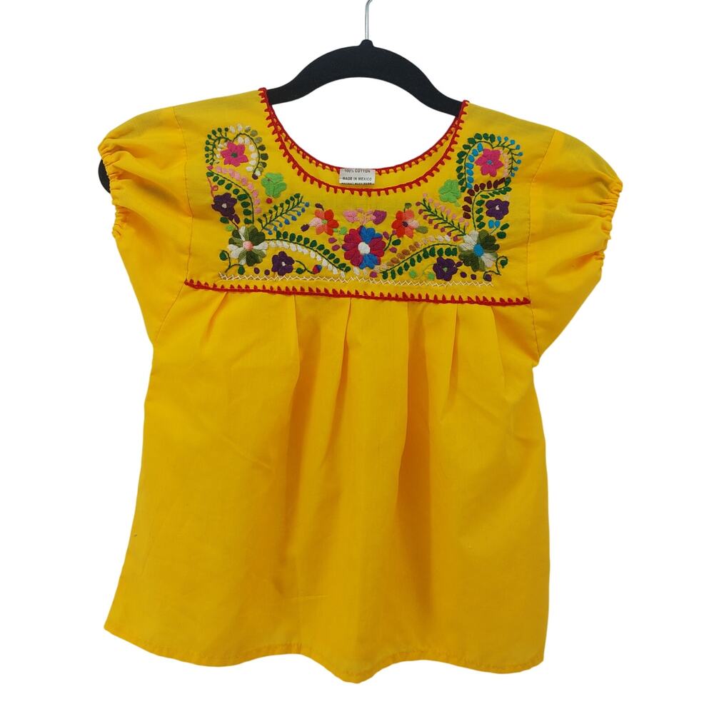 Miguel Clothing Mexican Yellow Mexico Top shirt Campesina 4
